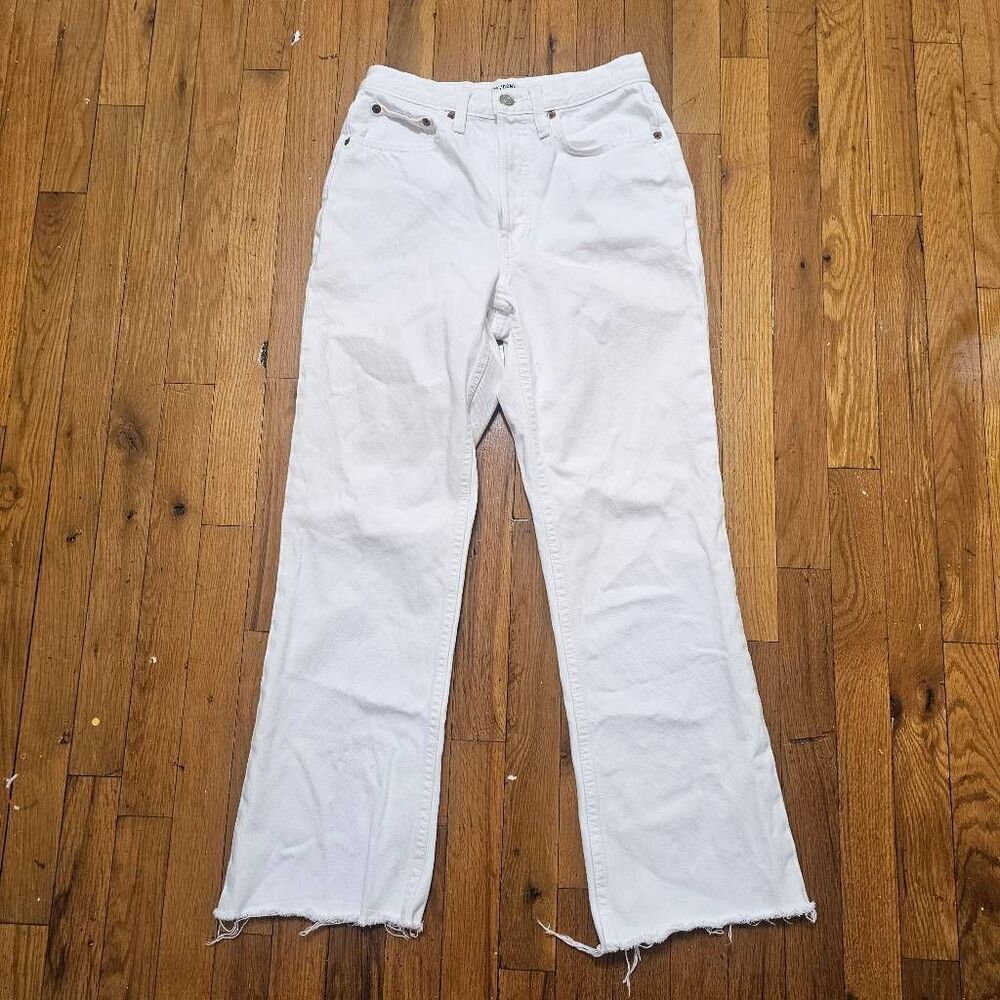 Re/Done White Wide Leg Jeans